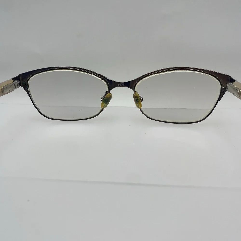Ted Baker Eyeglasses Women FRAME ONLY B240 51-15-135 Gunmetal Pink 546